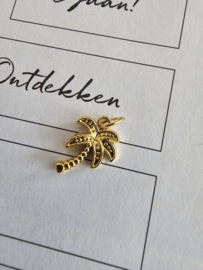 Palmboom bedel goudkleurig