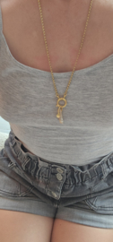 JUDITH | Boeislot ketting lang met angel Aura hanger