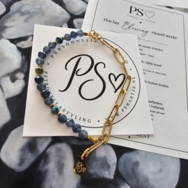 Blessing Saffier | Duo Essence armband