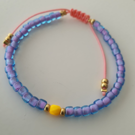 Armbandje Miyuki met Neon