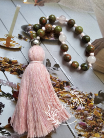 Mini PocketMala Unakiet en Rozenkwarts