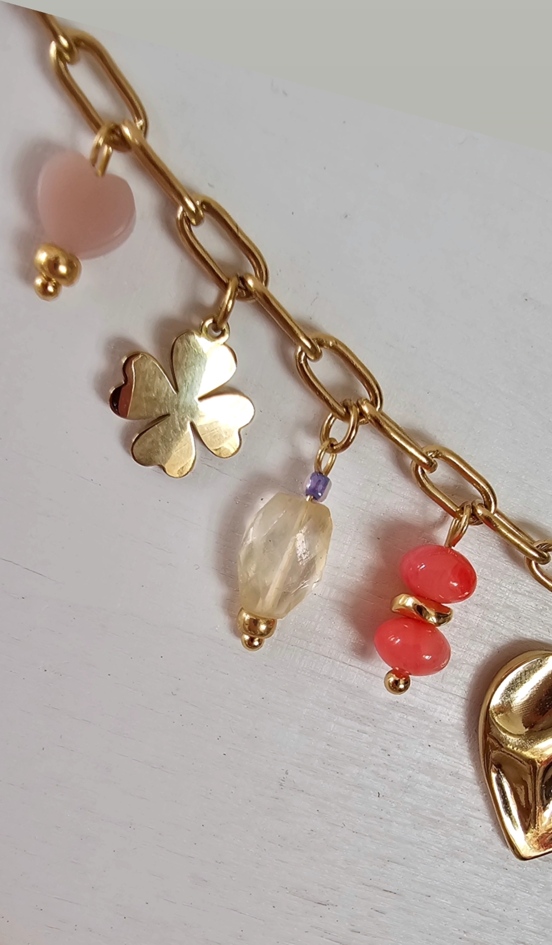 Bedelketting stainless steel en edelsteentjes maken