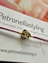 Armbandje Dalmatiër Jaspis