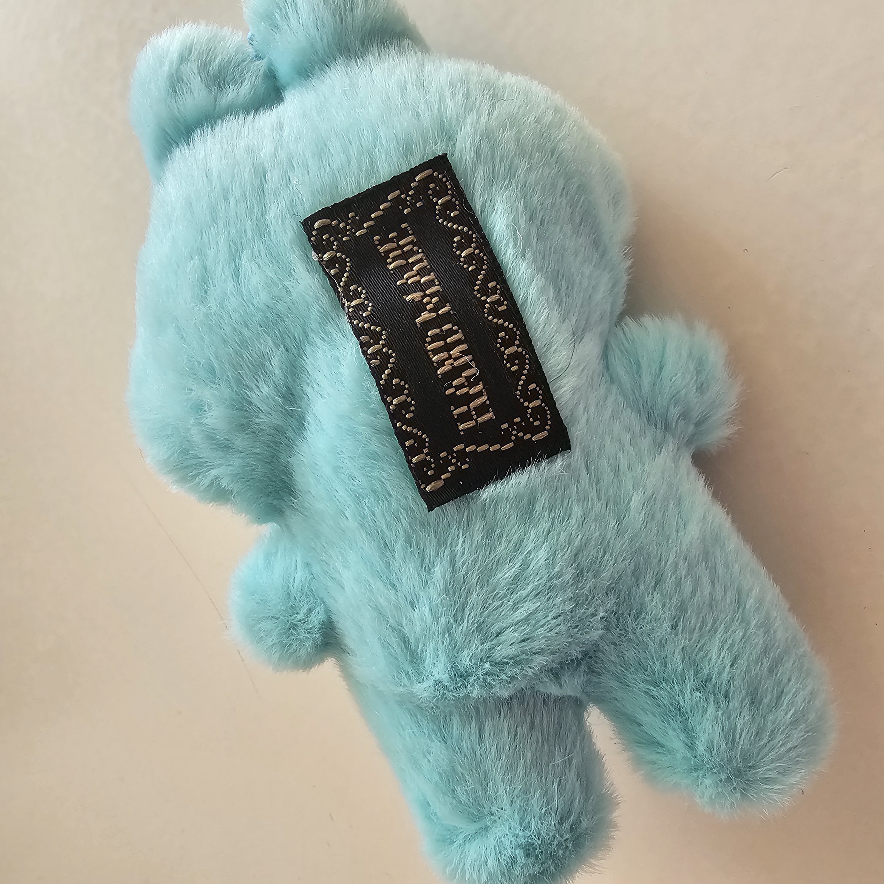 Sleutelhanger #Lafufu blauw met strik