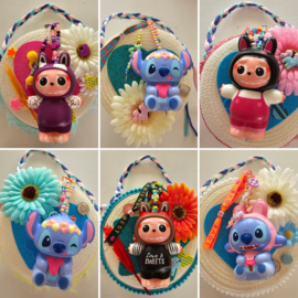 Stitch & Labubu feestje | tasje met squishy