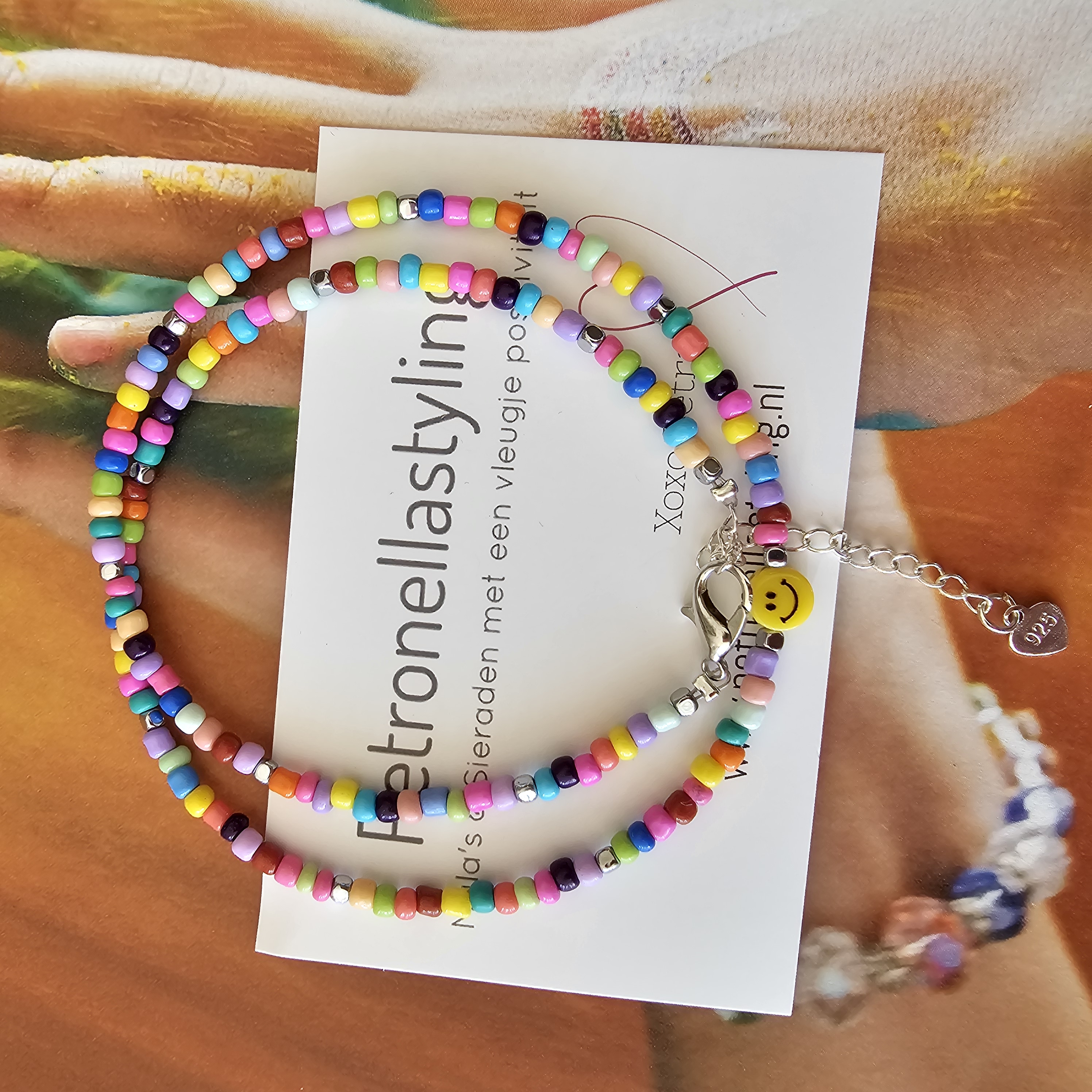 Smile by Yourself ketting (zilver)