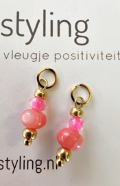 Coral Jade met neon roze