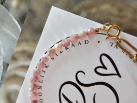 Rhodoniet facet | Duo Essence armband