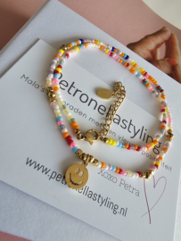 Smiley ketting mini Miyukikraaltjes