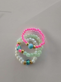 Setje met elastische ringetjes