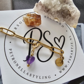 Amethist hartje | Blessing Charm