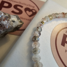 Rutielkwarts facet armbandje