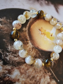Golden Healer & Tijgeroog BlessingMala 8mm