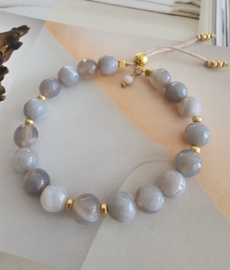 Agaat BlessingMala armband 8mm