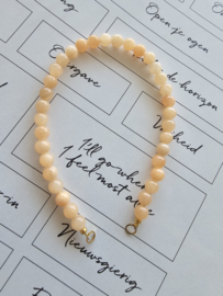 Calciet Peach 50/50 beads