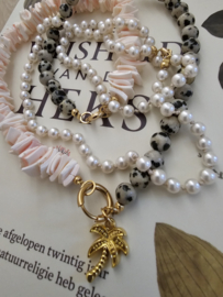 Paerle look ketting | handgeknoopt