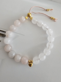 Sneeuwkwarts en Rozenkwarts krachtMala