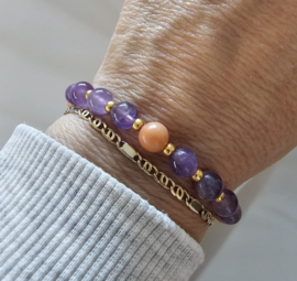 Amethist en Aventurijn Happy BlessingMala