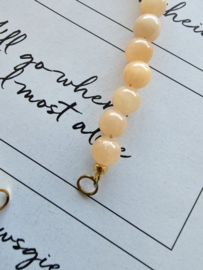 Calciet Peach 50/50 beads