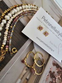 Vintage style oorknopjes