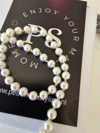 Paerle look ketting | handgeknoopt