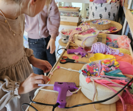 Rond tasje pimpen Kinderfeestje