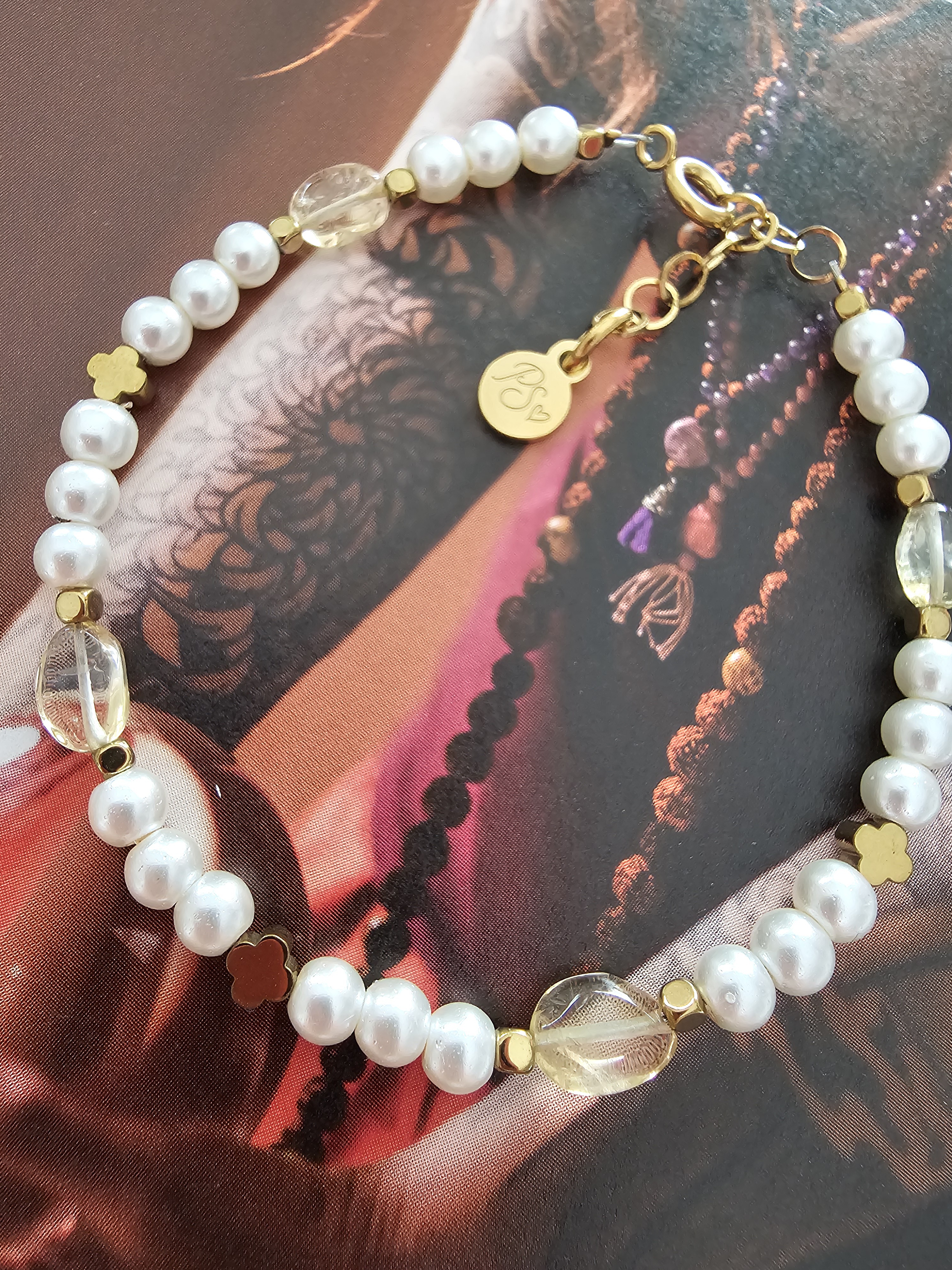 Citrien armbandje Parellook