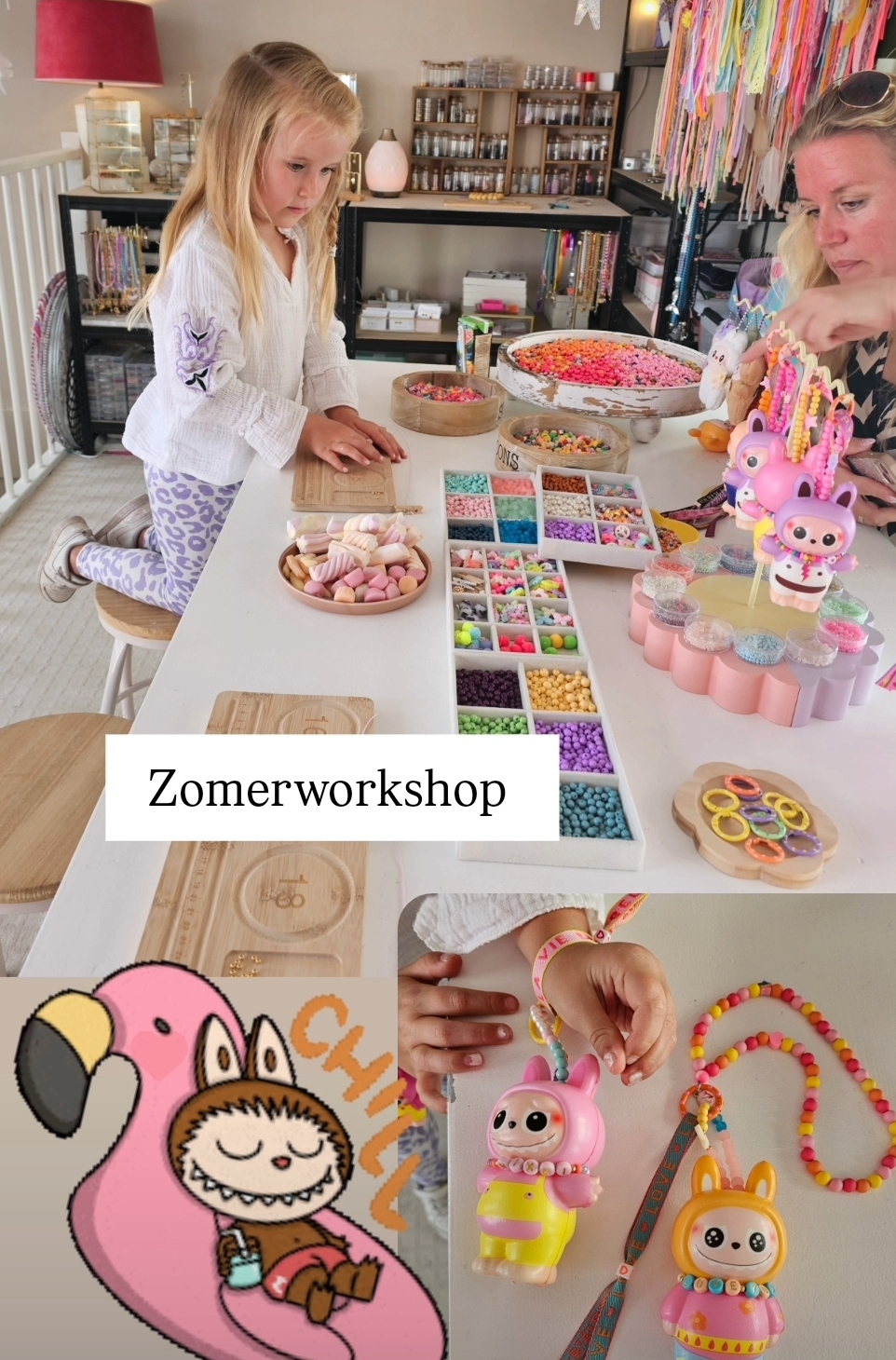 Workshop Labubu Squishy tashanger maken | euro 15,-