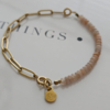 Abrikoos Maansteen | Duo Essence armband
