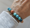 Jade, Amazoniet & Aventurijn BlessingMala 8mm