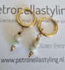 Groene Maansteen Creolen