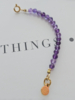 Amethist edelsteen tussenstuk | Duo Essence armband