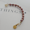 Rhodoniet tussenstuk | Duo Essence armband