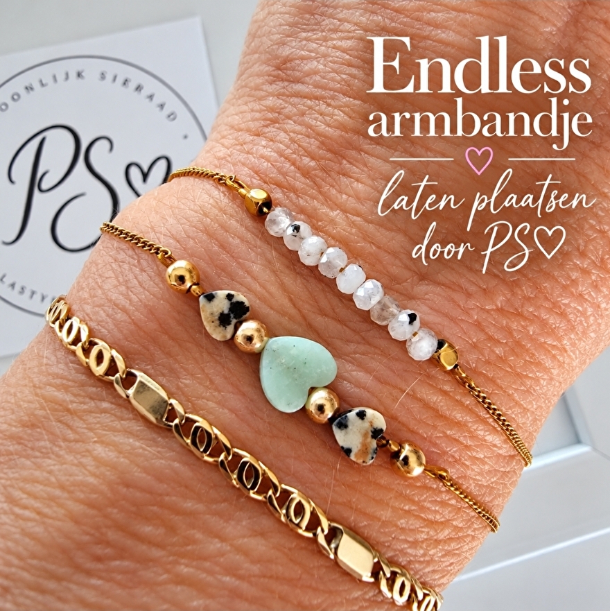 Endless armbandje edelsteen