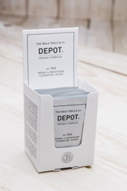 DEPOT no.504 Beard & Moustache Cleansing Wipes 12pcs