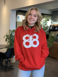 HOODIE Fire Red| eighty-eight