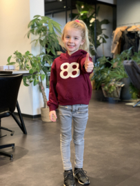 KIDS HOODIE Burgundy | eighty-eight