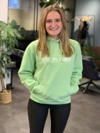 HOODIE Apple Green| Love in Color