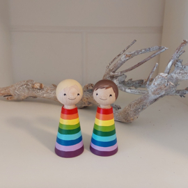 Regenboog pegdoll