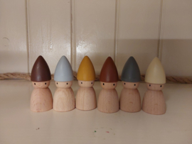 Set van 6 kabouters