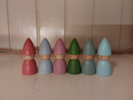 Set van 6 kabouters