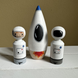 Raket met astronauten