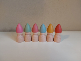Set van 6 kabouters