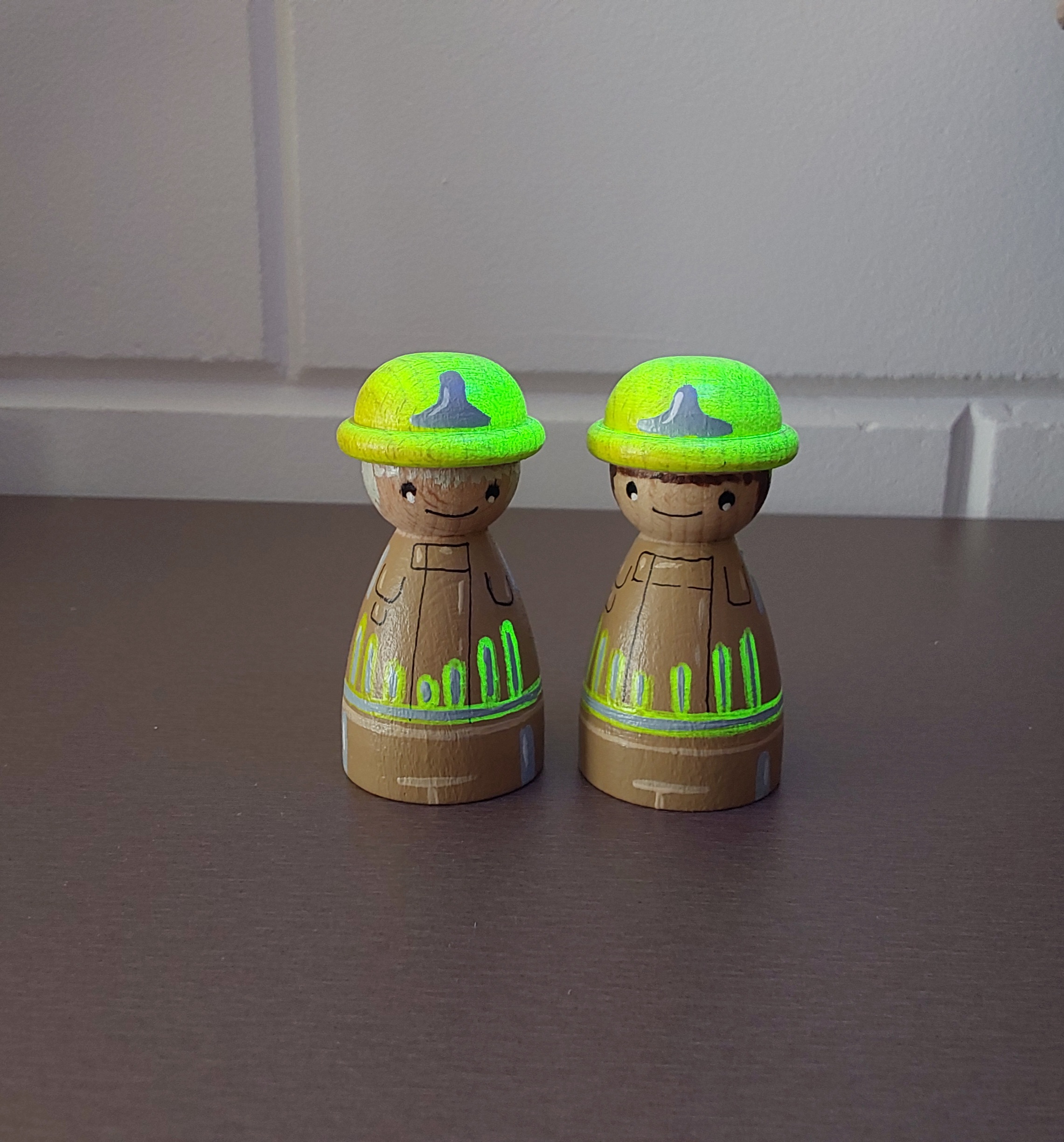 Brandweerman, set van 2 stuks