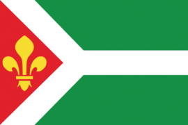 Gerkesklooster (Gerkeskleaster) Dorps vlag