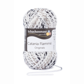 Schachenmayr Catania Flammé Blanc/Noir