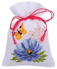 'Fleurs colorées' Vervaco Sachet lot de 3