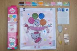 'Hello Kitty met ballonnen' Vervaco Diamond Painting