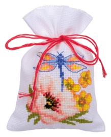 'Fleurs colorées' Vervaco Sachet lot de 3