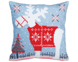 'Christmas Deer' Collection d'Art Coussin